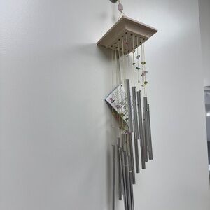 WOODSTOCK MYSTIC SPIRAL CONFETTI WIND CHIME MULTI‑COLOR STONES – INDOOR/OUTDOOR